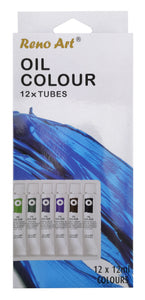 Oil Colour Paint Set (12ml Tubes) 12PK