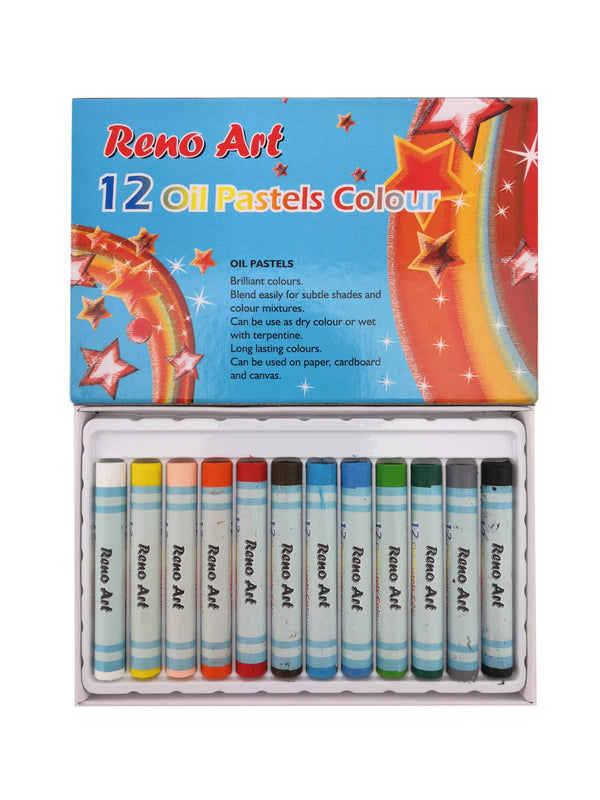 Oil Colouring Pastels 12PK