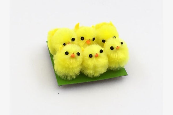 Chenille Chicks (3.5cm) 6PK