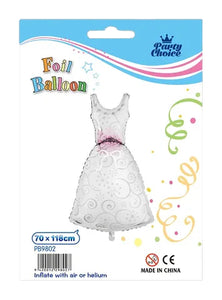 Foil Balloon (70x118cm) - Wedding Dress