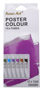 Poster Colour Paint Set (12ml Tubes) 12PK