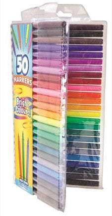 Colouring Felt Tip Pen Set 50PK