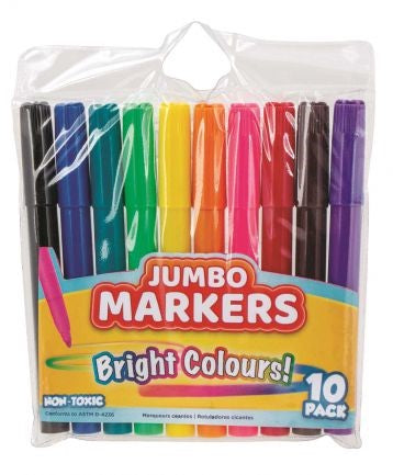 Jumbo Colouring Makers 10PK