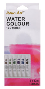 Water Colour Paint Set (12ml Tubes) 12PK