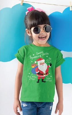 Kids Christmas T-Shirt (Santa Spotting Guide)