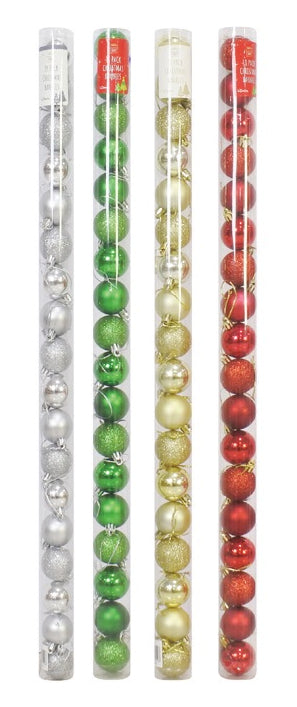 Baubles In A Tube (40mm) 18PK