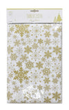 圣诞桌布（长方形）- 金色或银色