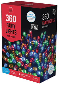 W/P LED Fairy Flashing Lights 360PC - 多色