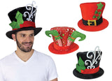 Christmas Fancy Trimmed Top Hat