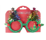 Novelty Christmas Glasses With Sequins