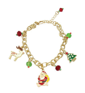 Christmas Chain Charm Bracelet