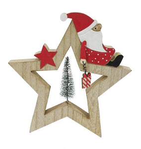 圣诞桌面块 - 树或星