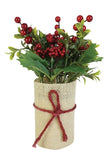 Christmas Holly Berry Pot (22cm)