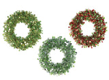 Tinsel Wreath Dual Tone Dots (Dia:30cm)