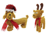 Tinsel Decoration Reindeer With Scarf