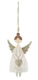 Decorative Hanging Fur Angel (18cm)