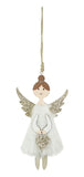 Decorative Hanging Fur Angel (18cm)