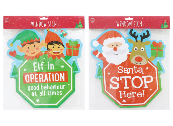 Glitter Window Sign Character
