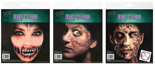 Halloween Face Tattoo