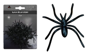 Decorative Black Spiders 20PK