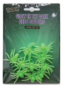 Glow In The Dark Spiders (5cm)