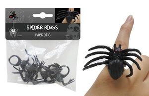 Spider Rings 6PK