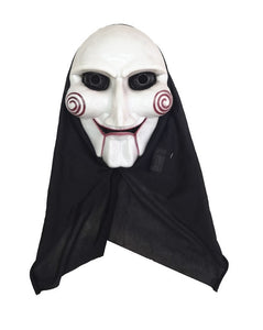 Horror Puppet Mask With Hood (Saw)