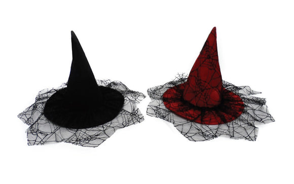 Kids Felt Witch Hat With Lace