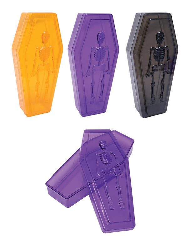 Halloween Coffin Candy Box W Lid 19.5cm