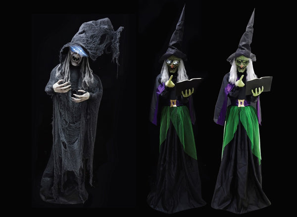 Animated Standing Witch 1.5m