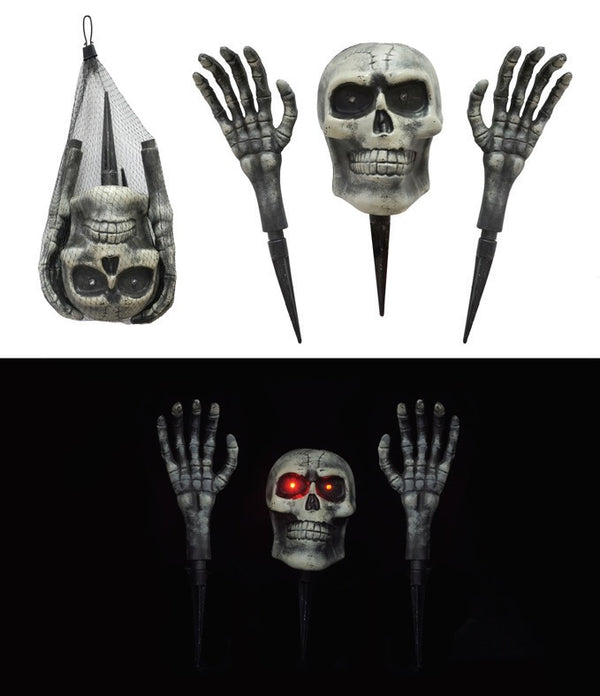 Light Up Skeleton Lawn Stakes 36cm