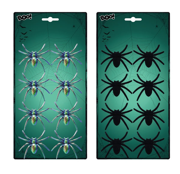 Spiders 6.5cm 8pk Assorted