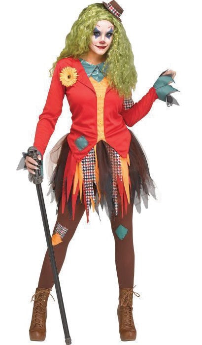 Costume Jokester Clown Ladies