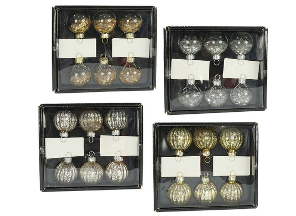 Filled Bauble Place Card Holder 6PK