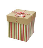 Christmas Kraft Gift Box With String Bow