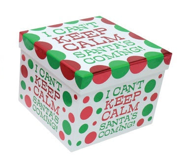 Christmas Gift Box (Square) Foil - Medium