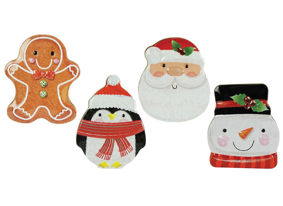 Deluxe Xmas Gift card Tin - Embossed Character