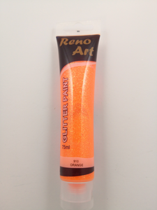 #910 Reno Art 亚克力闪光颜料（75 毫升）- 橙色