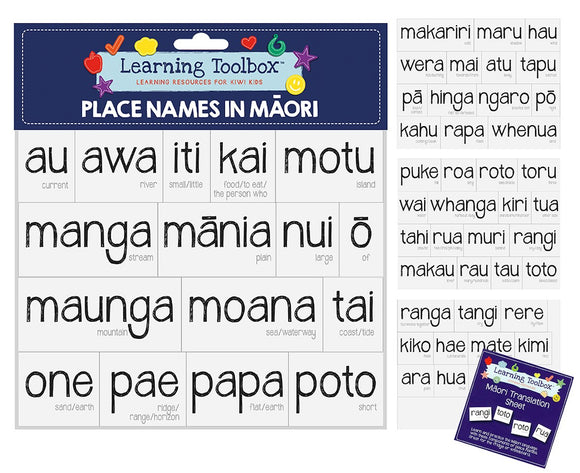 Magnetic Learning Resources - Place Names In Maori