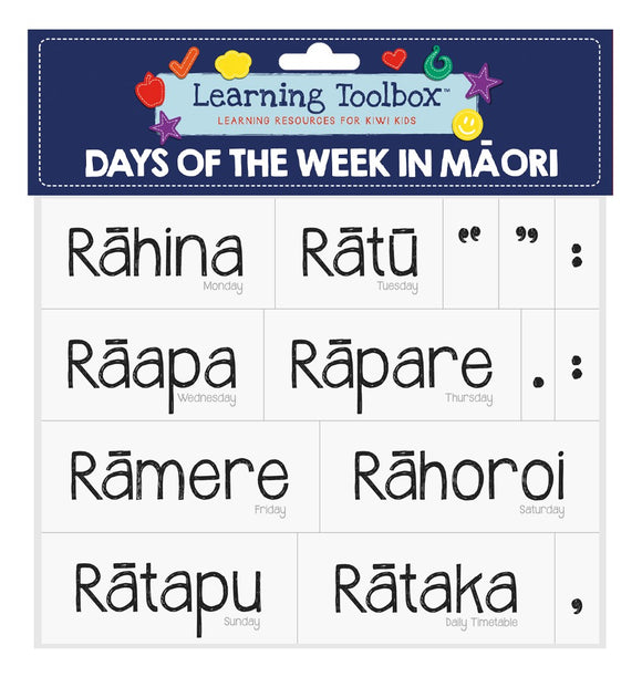 Magnetic Learning Resources - Days Of The Week In Maori