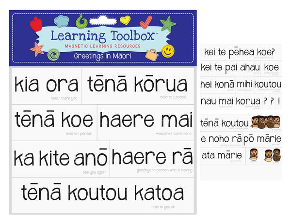 Magnetic Learning Resources - Greetings In Maori