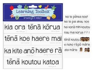 Magnetic Learning Resources - Greetings In Maori