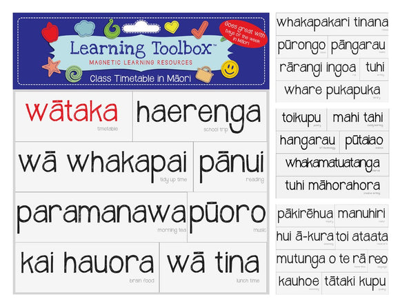 Magnetic Learning Resources - Class Timetable In Maori